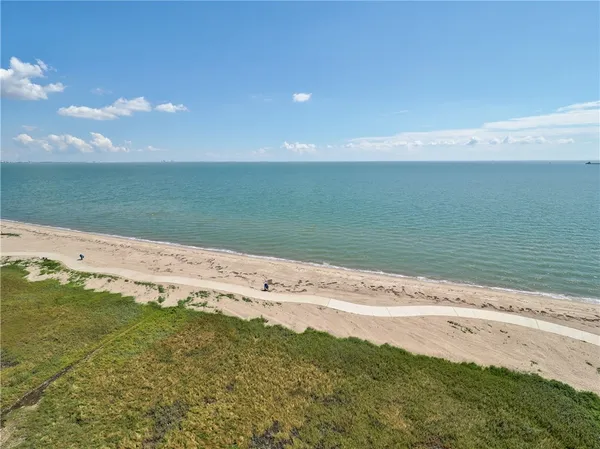 a view of an ocean beach