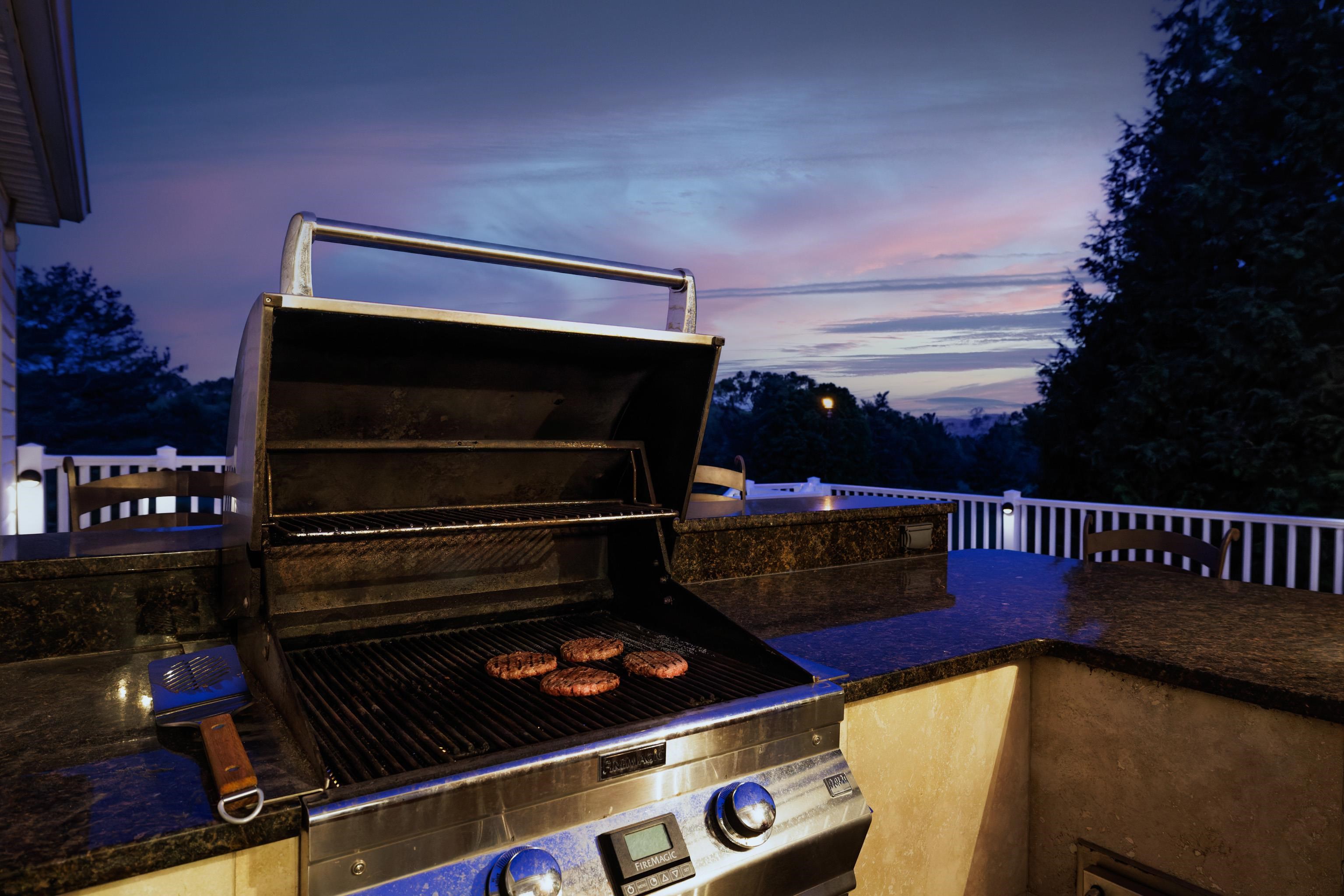 1569 Massanetta Springs Road Harrisonburg, VA 22801 - Photo 16 of 75 Burgers on the grill looking over the golf course at sunset.