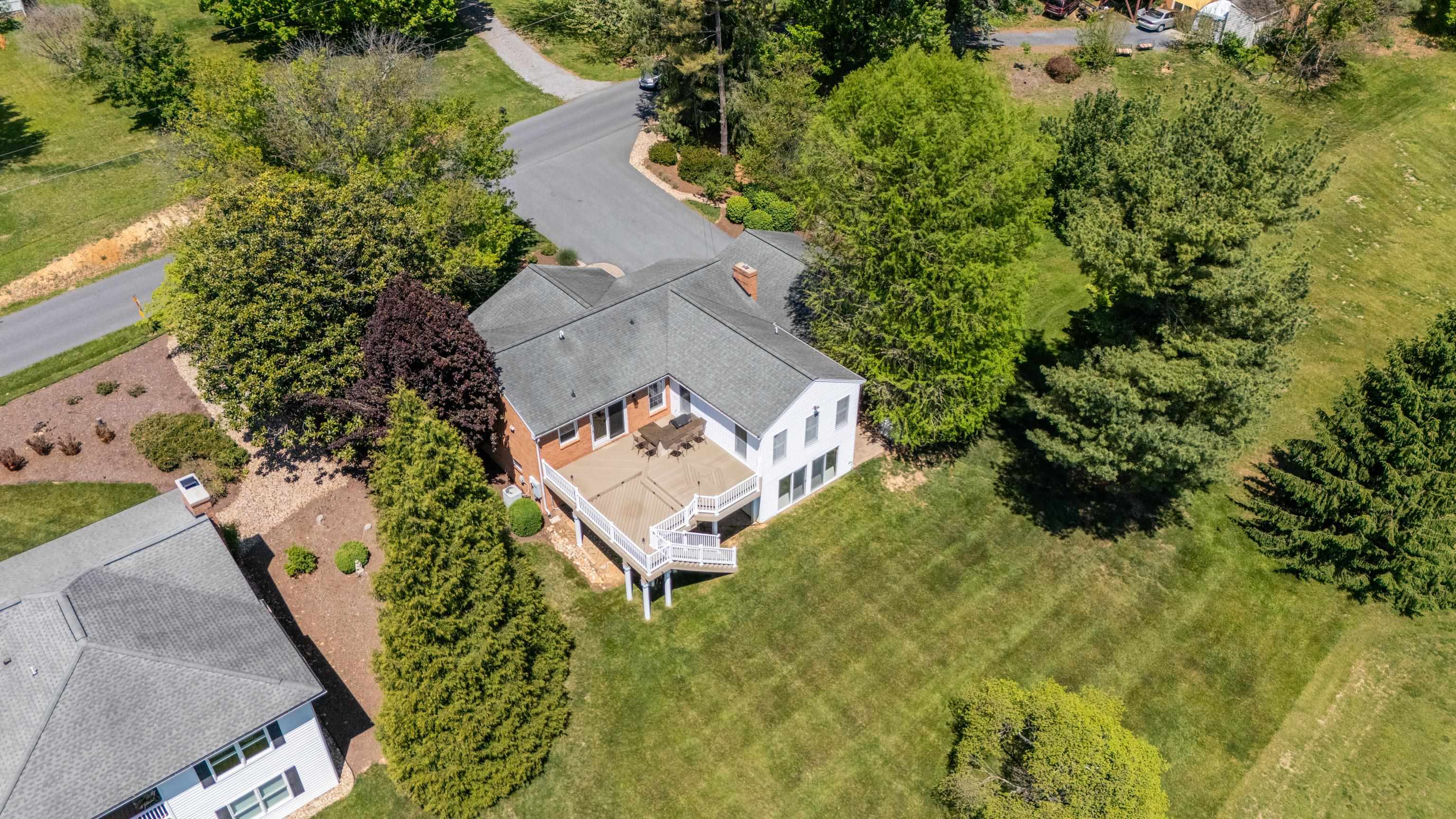 1569 Massanetta Springs Road Harrisonburg, VA 22801 - Photo 69 of 75 an aerial view of a house with garden space and street view