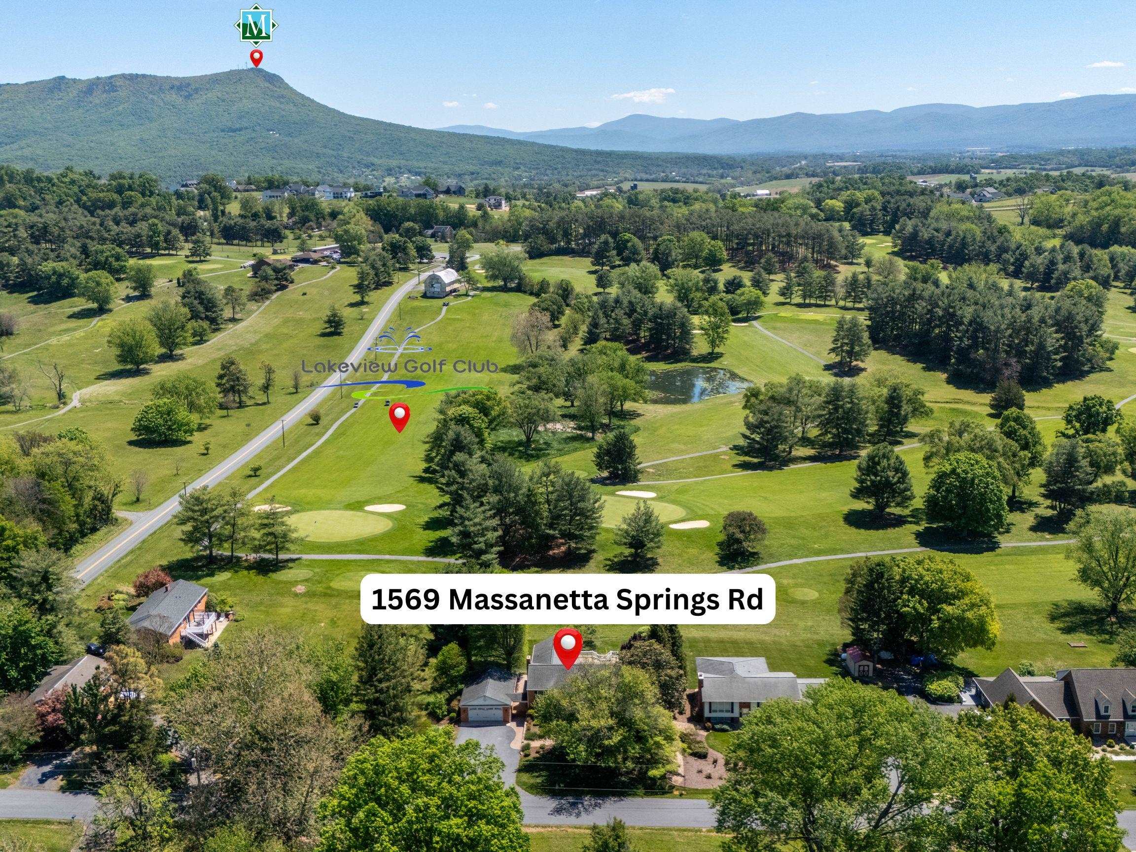 1569 Massanetta Springs Road Harrisonburg, VA 22801 - Photo 74 of 75 an aerial view of residential houses and outdoor space