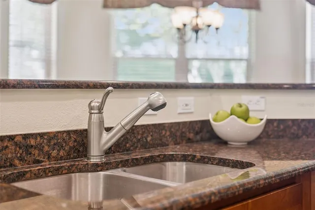 a close view of sink and tap