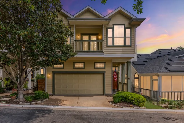 a front view of a house