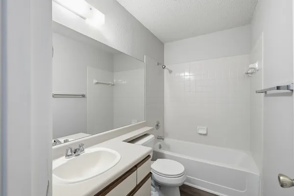 a bathroom with a sink toilet and a bathtub
