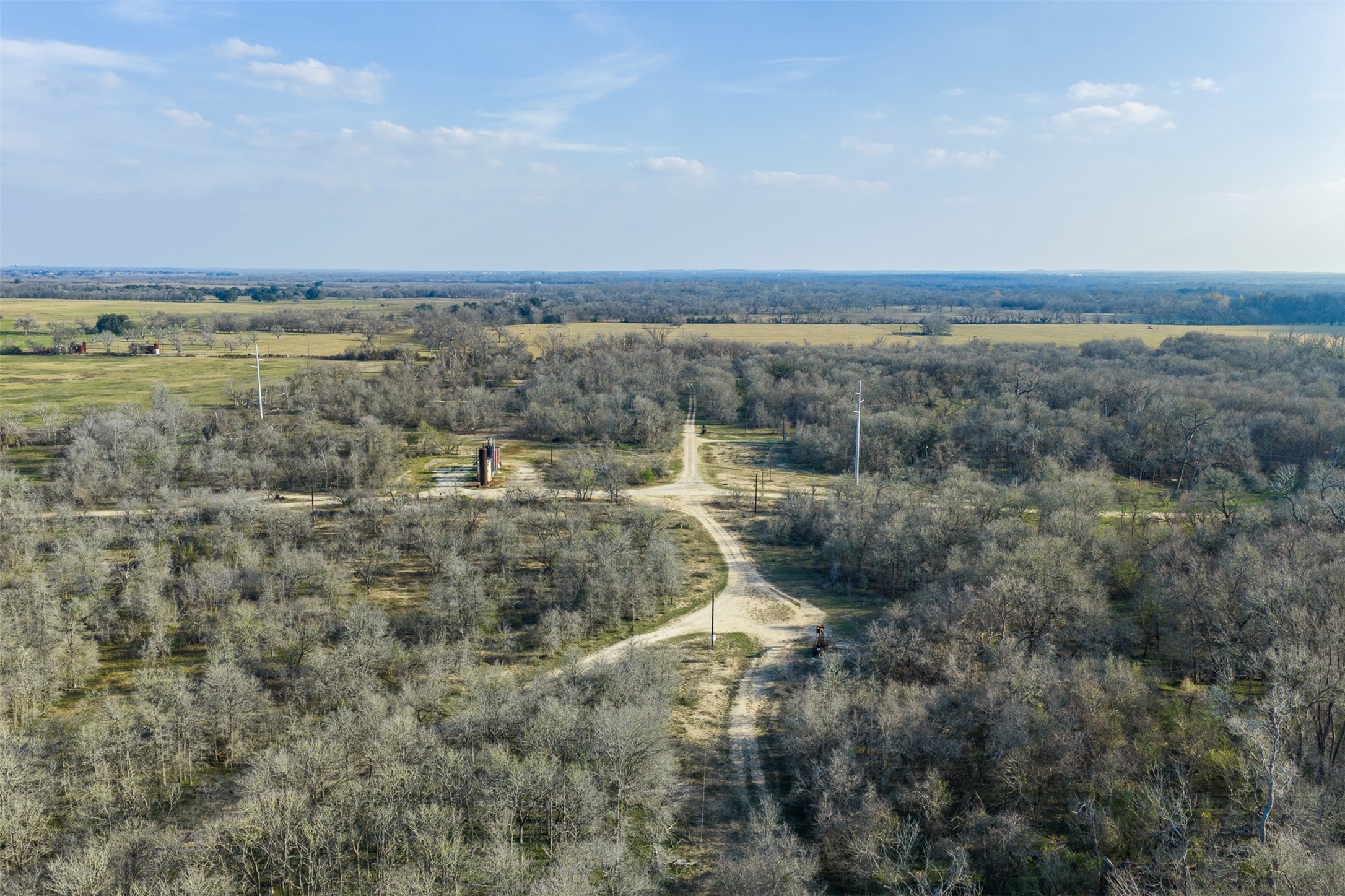1144 Treetop Lane Luling, TX 78648 - Photo 30 of 31 Drone / aerial view of a heavily wooded area
