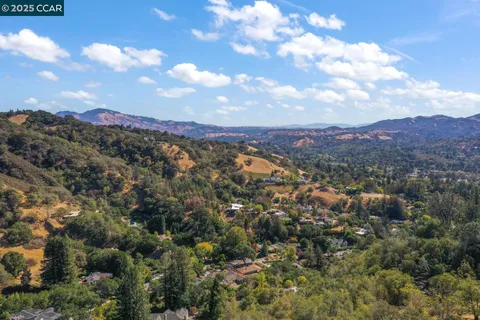 a view of city and mountain