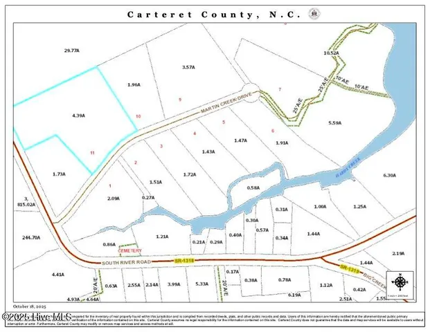 $65,000 | 135 Martin Creek Drive, Beaufort, NC 28516