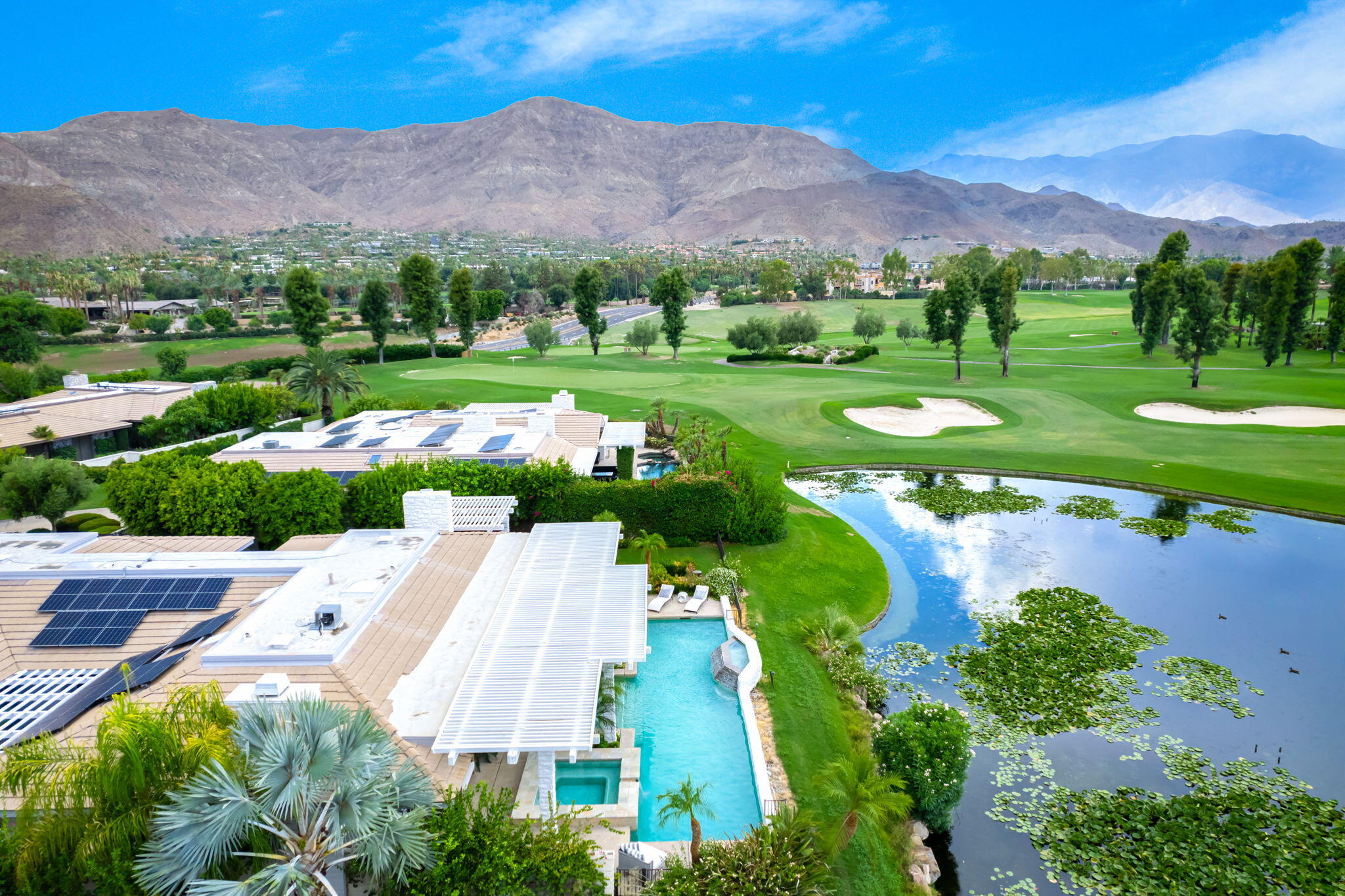 50 Fincher Way Rancho Mirage, CA 92270 - Photo 3 of 63 Drone overhead view