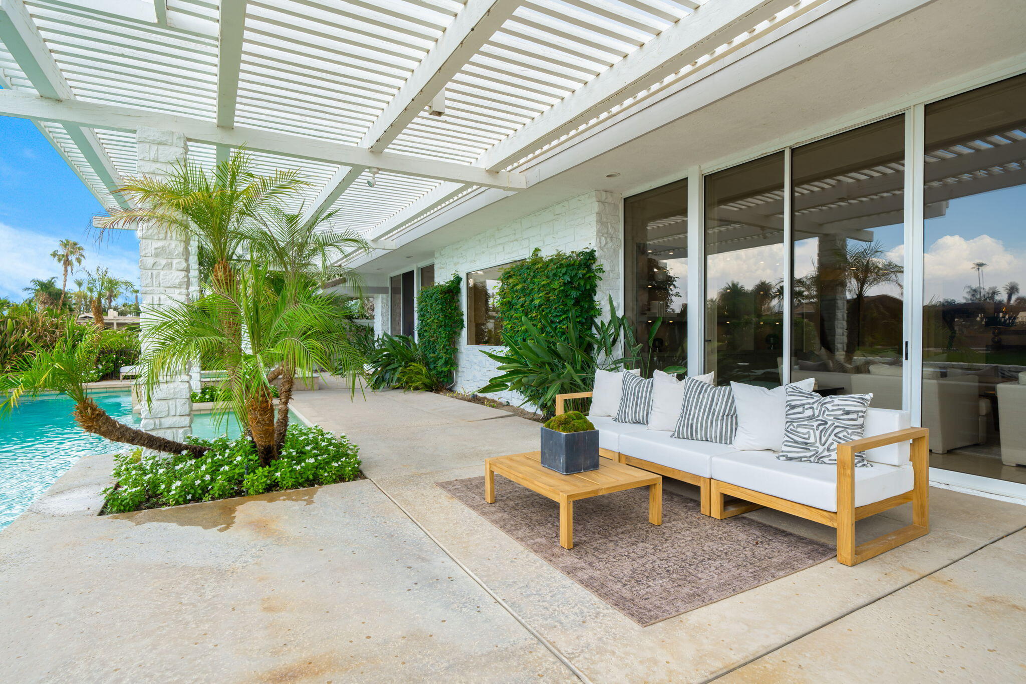 50 Fincher Way Rancho Mirage, CA 92270 - Photo 33 of 63 Updated trellis covers back patio