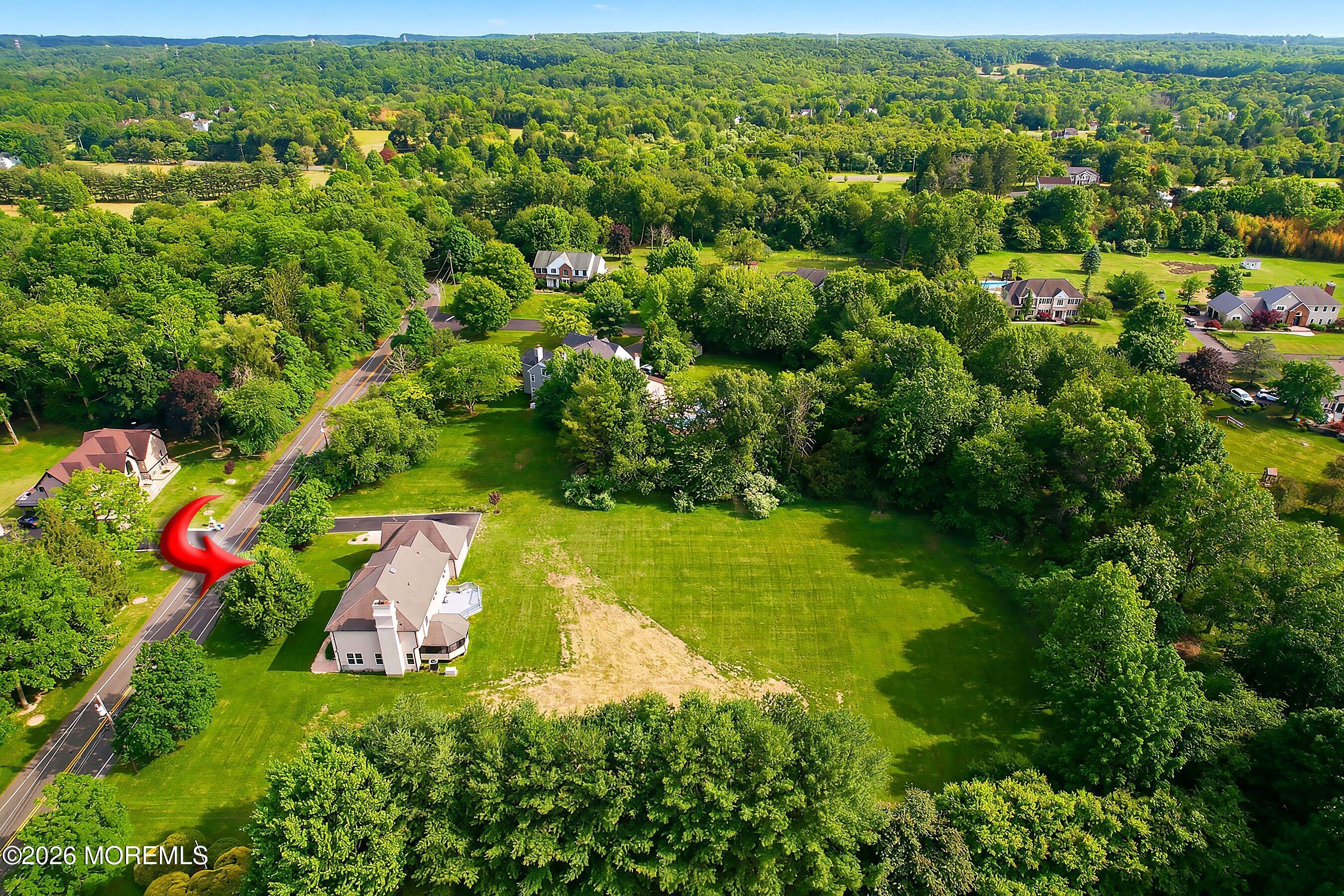 304 Disbrow Hill Road Millstone Township, NJ 08535 - Photo 47 of 54 57-Side Aerial 2 ARROW