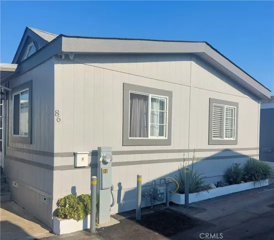 a front view of a house