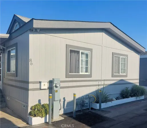 a front view of a house