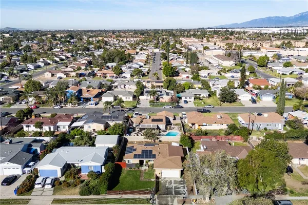 an aerial view of a city