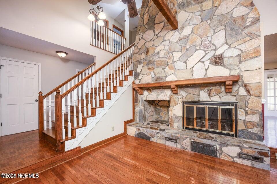 549 Lucas Road West End, NC 27376 - Photo 21 of 45 549 Lucas Rd stone fireplace