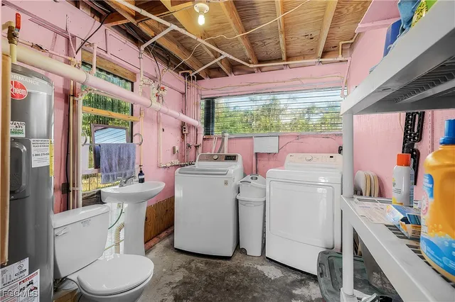 a room with storage and utility