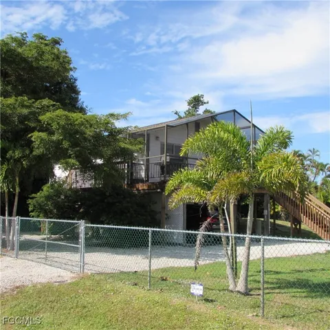 a backyard of a house