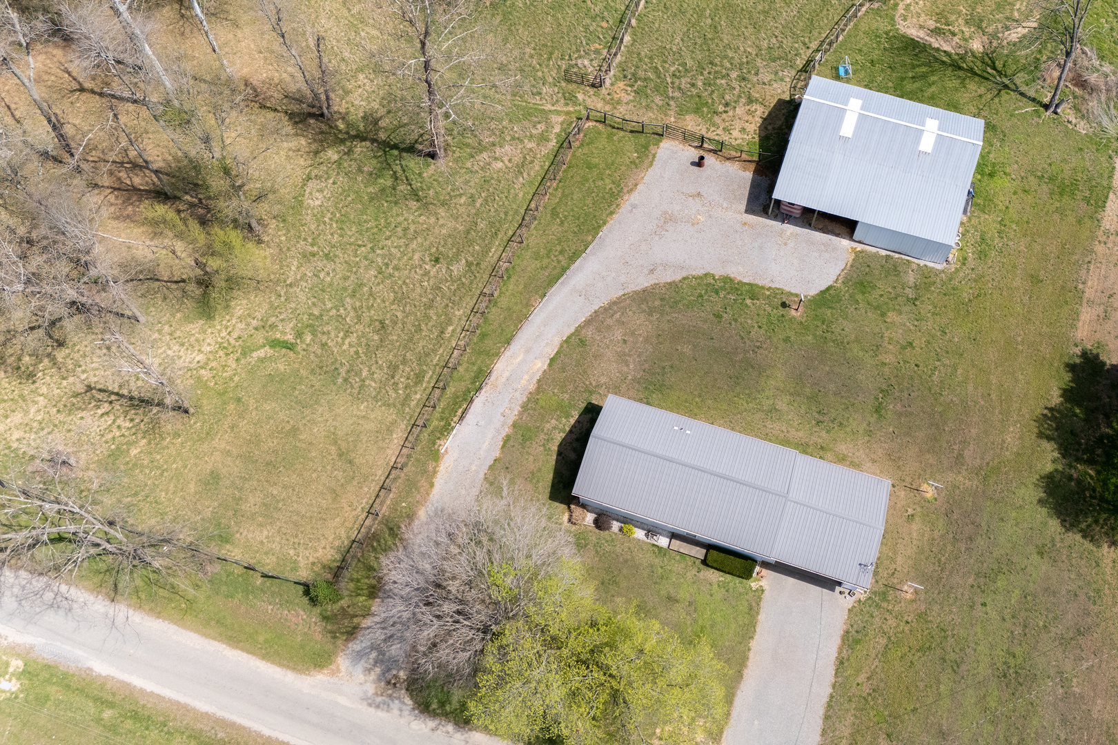 306 White Street Creal Springs, IL 62922 - Photo 32 of 36 an aerial view of a house with a yard