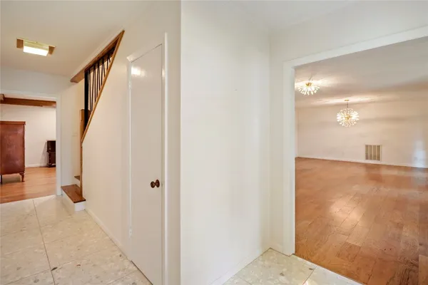 a room with shelf on the wall