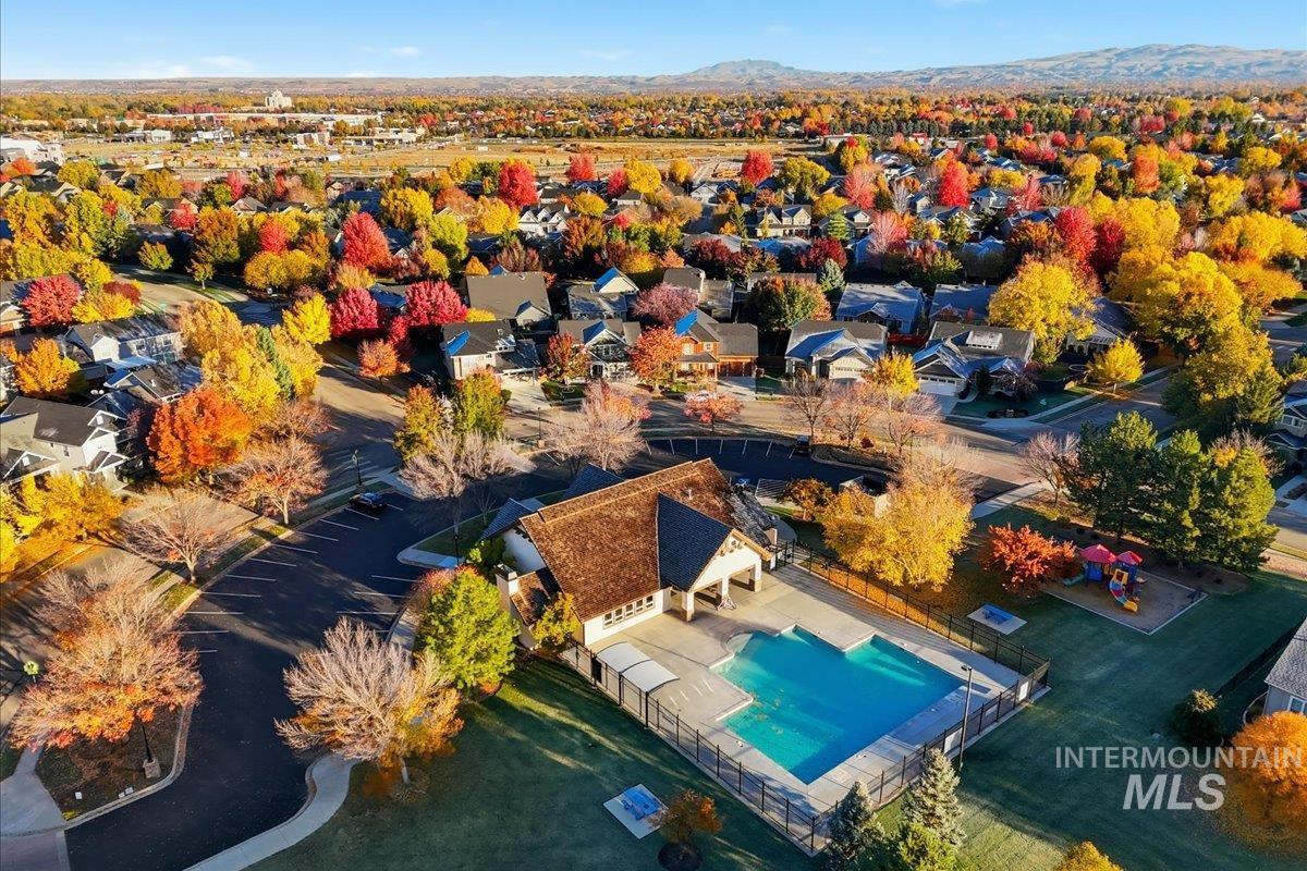 1063 West Hitchcock Street Meridian, ID 83646 - Photo 49 of 50 Aerial view of residential area with a pool area