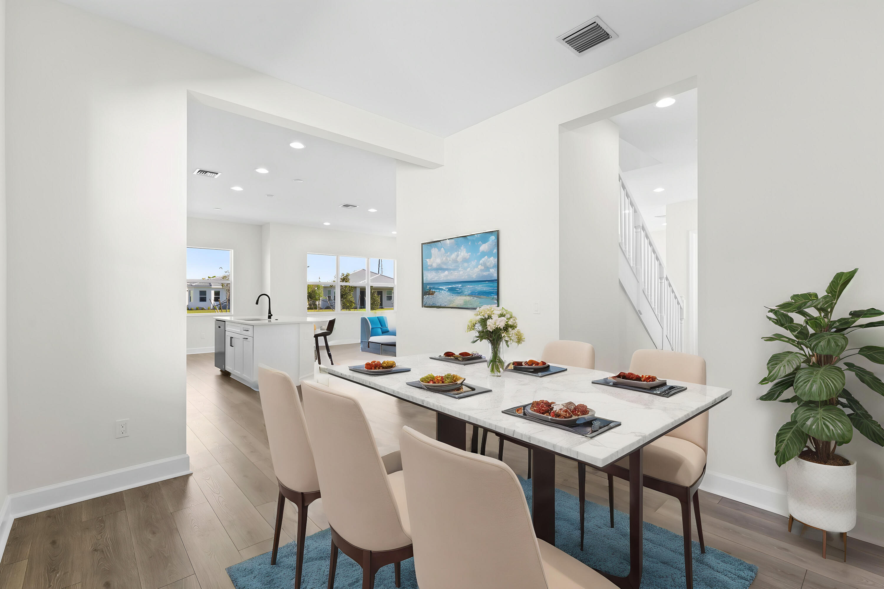 14159 Gray Bark Bend Westlake, FL 33470 - Photo 65 of 87 a view of a dining room with furniture and wooden floor