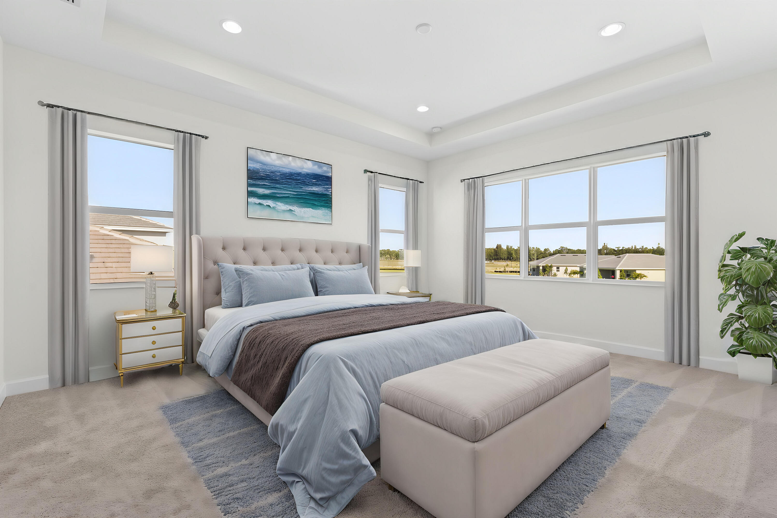 14159 Gray Bark Bend Westlake, FL 33470 - Photo 73 of 87 a bedroom with a large bed and a window