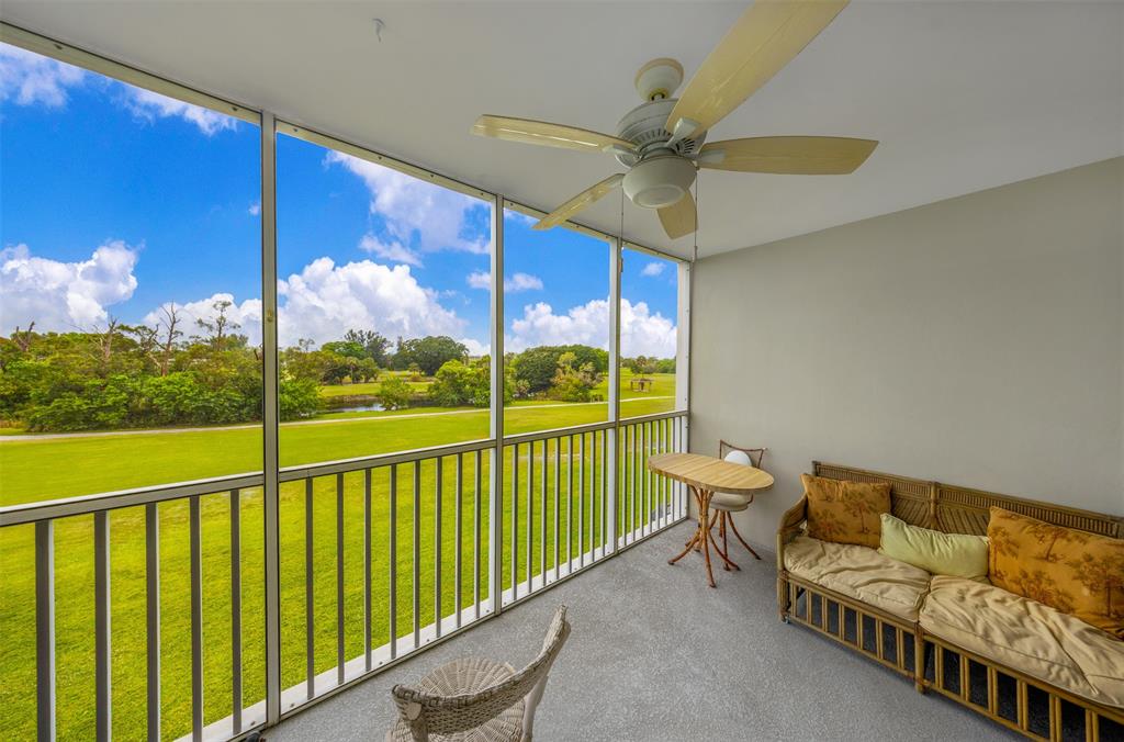 3000 North Palm Aire Drive, Unit 302 Pompano Beach, FL 33069 - Photo 13 of 23 a view of a balcony with furniture