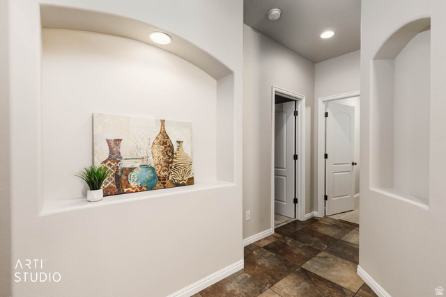 2158 Balboa Way St. George, UT 84770 - Photo 13 of 40 Corridor featuring baseboards and recessed lighting