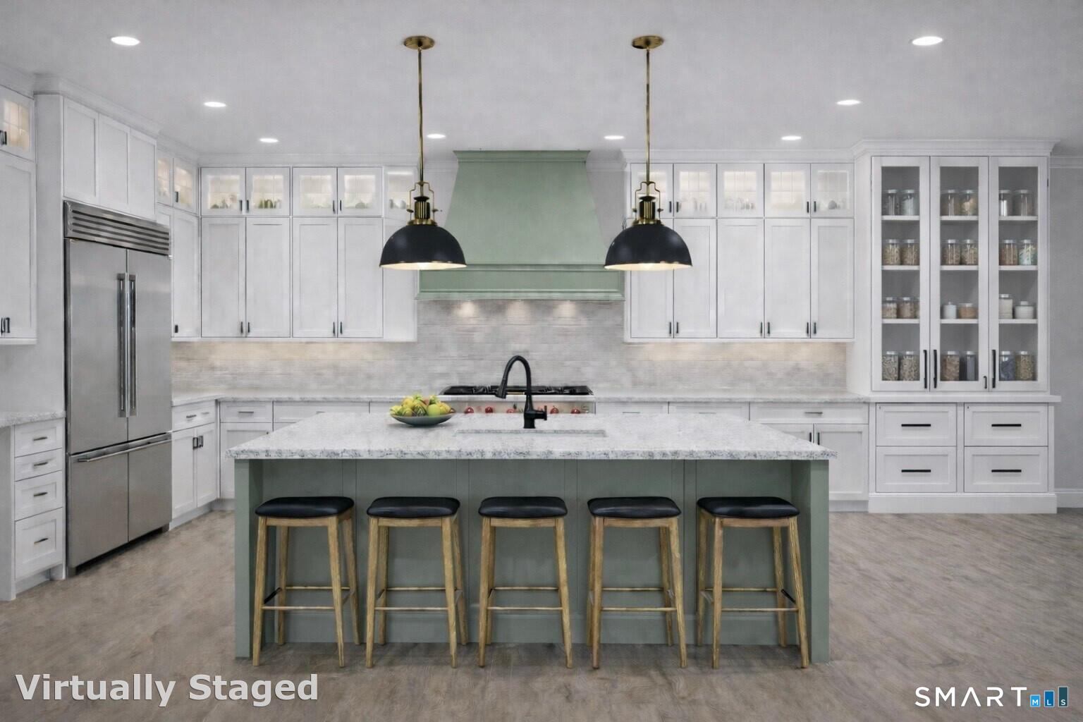 105 Crosby Road Glastonbury, CT 06033 - Photo 7 of 12 a kitchen with stainless steel appliances granite countertop a sink a stove and a refrigerator