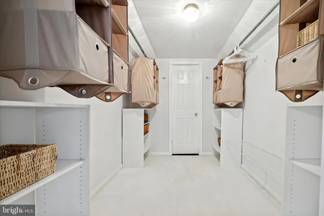 a view of walk in closet