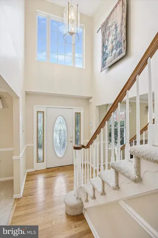 a view of a hallway with entryway