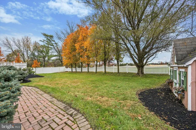 a view of yard with tree s