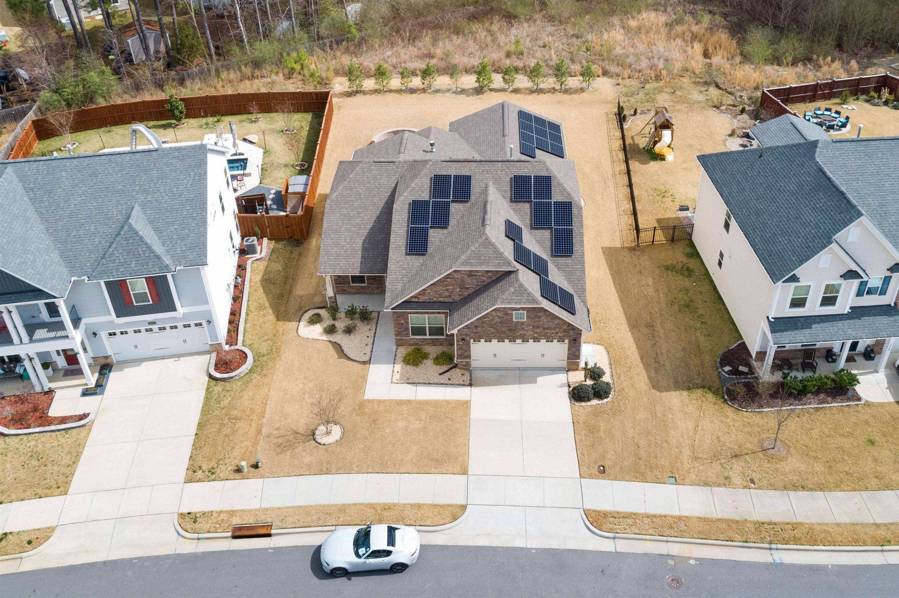 3445 South Beaver Lane Raleigh, NC 27604 - Photo 32 of 33 Solar Panels by SunPower. https://us.sunpower.com/ 25 Panel Solar Power System