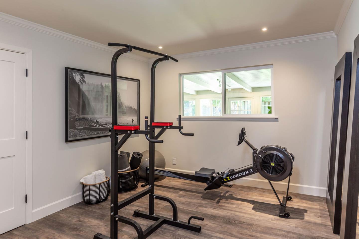 610 Magdalena Avenue Los Altos, CA 94024 - Photo 18 of 38 a room with gym equipment and a window