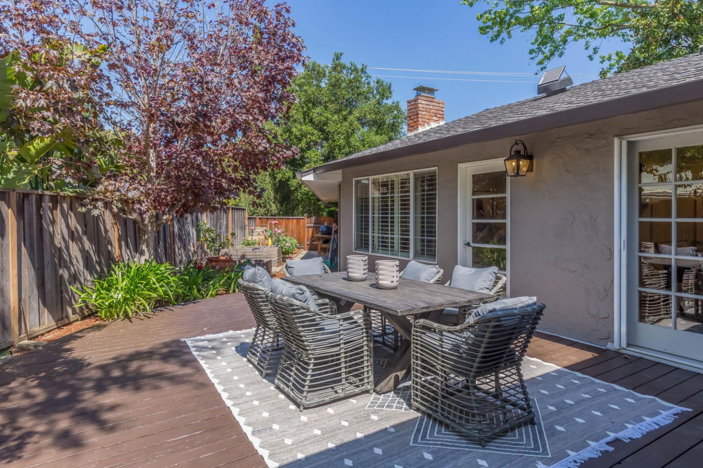 610 Magdalena Avenue Los Altos, CA 94024 - Photo 21 of 38 a view of backyard with seating space and trees