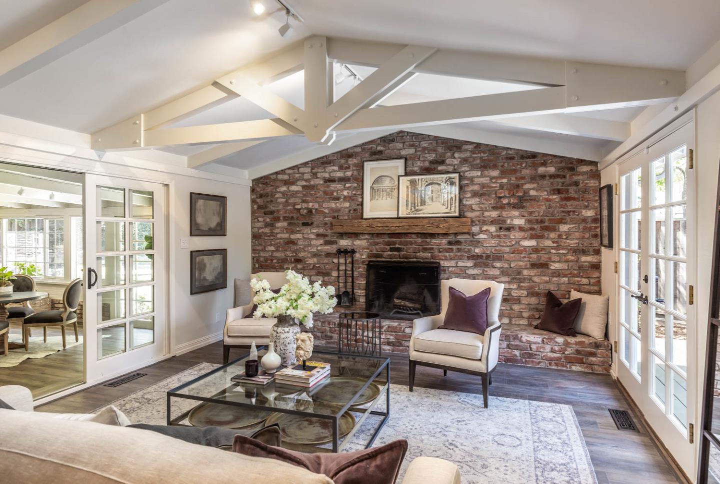 610 Magdalena Avenue Los Altos, CA 94024 - Photo 10 of 38 a living room with furniture and a fireplace