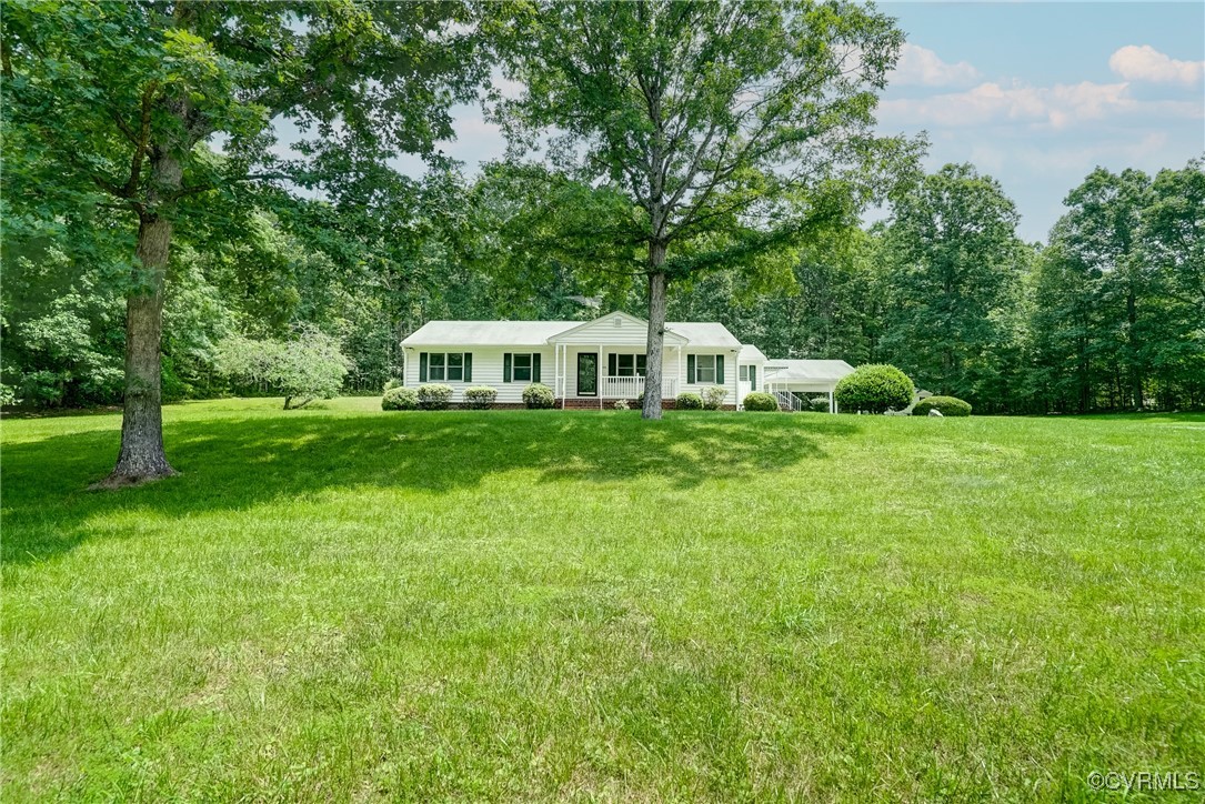 3175 Sandy Hook Road Sandy Hook, VA 23153 - Photo 3 of 27 a house view with a garden space