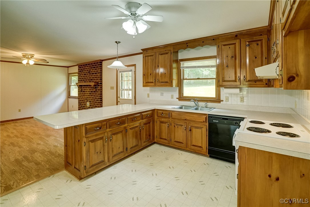 3175 Sandy Hook Road Sandy Hook, VA 23153 - Photo 9 of 27 a kitchen with stainless steel appliances granite countertop a sink and a stove