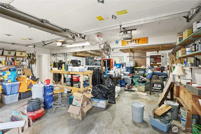 a view of a room with storage and utility room