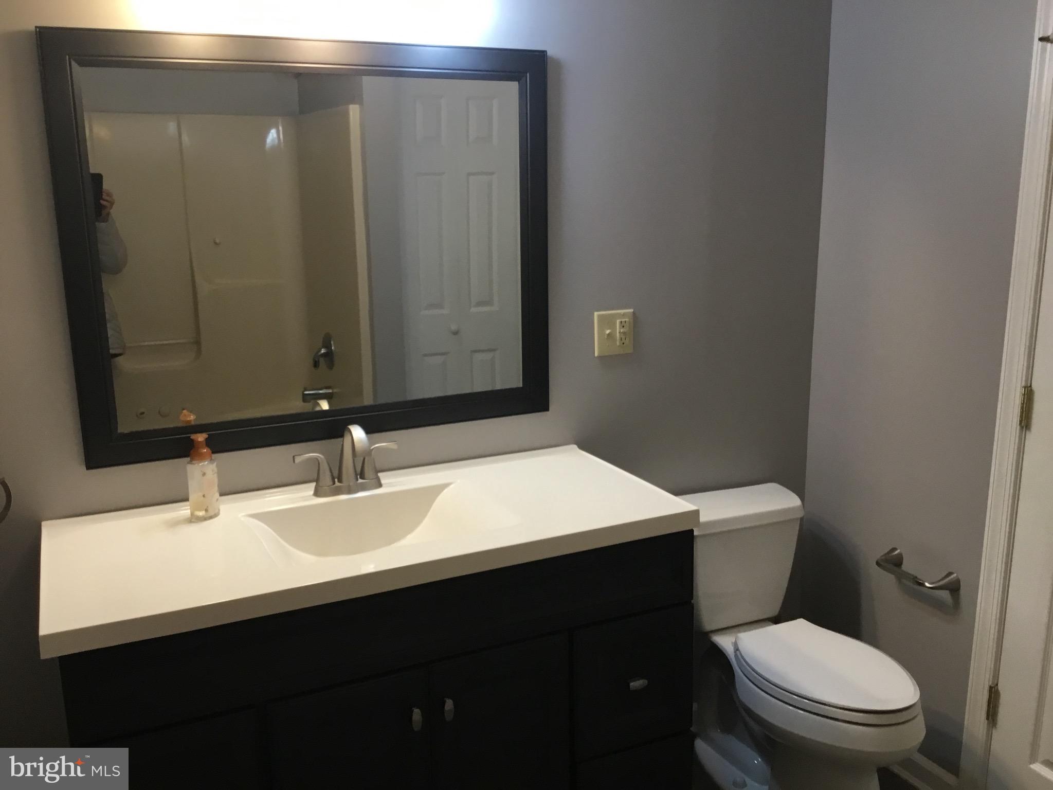4810 Jacksonville Road Crisfield, MD 21817 - Photo 26 of 38 a bathroom with a sink a toilet and mirror