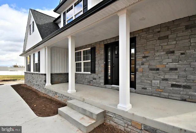 front view of a house with a outdoor space