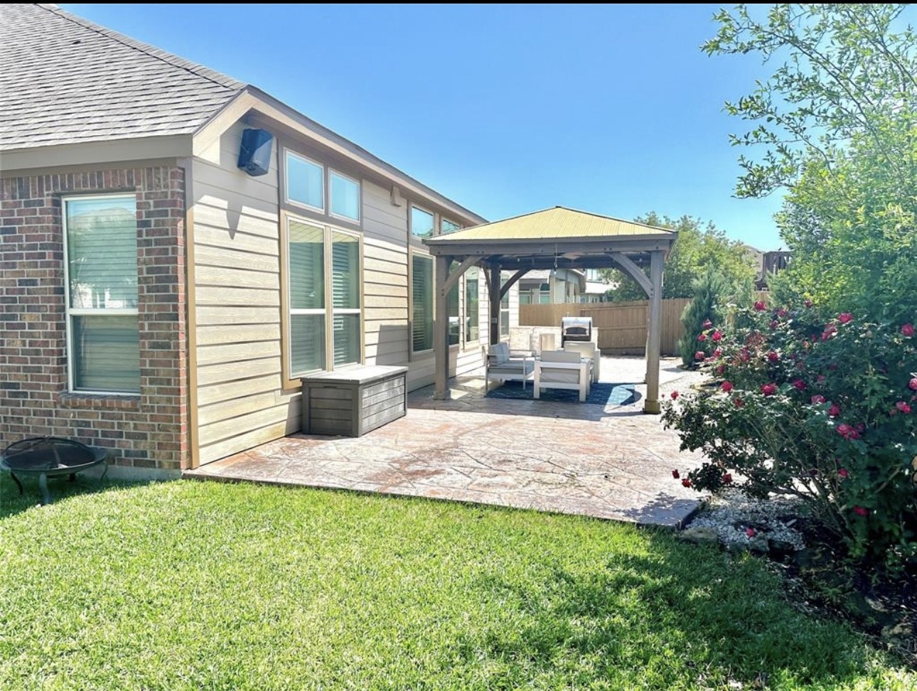 1110 Penny Ranch Lane Katy, TX 77494 - Photo 30 of 31 a view of a house with backyard and sitting area