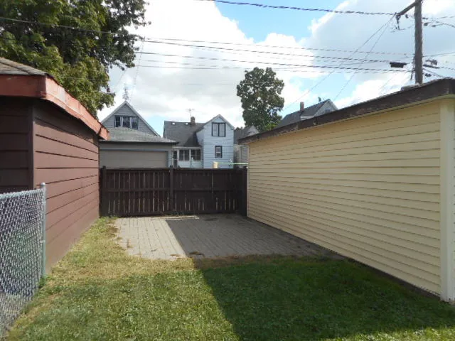 a view of a terrace with a garden