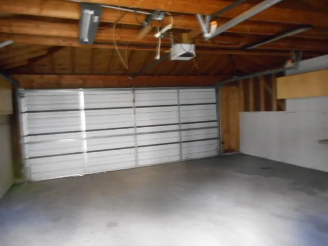 a view of a garage