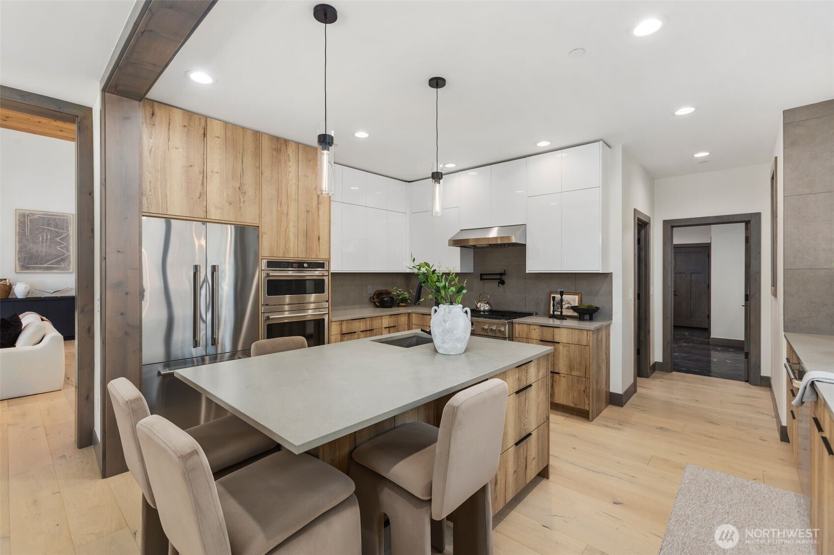 90 Portal Cle Elum, WA 98922 - Photo 8 of 38 a kitchen with refrigerator cabinets dining table and chairs