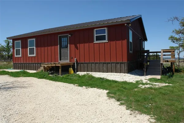 a backyard of a house