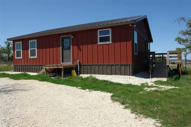a backyard of a house