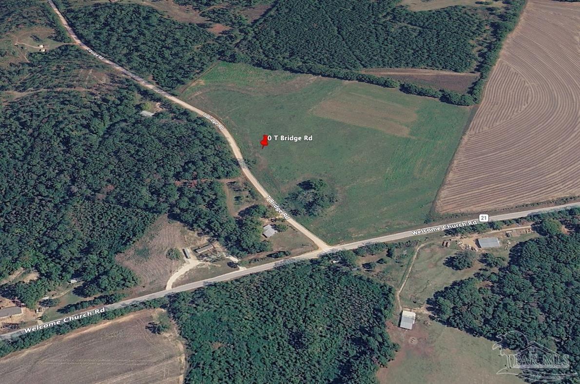 Lot 2-0 T Bridge Road Red Level, AL 36474 - Photo 6 of 9 an aerial view of a house