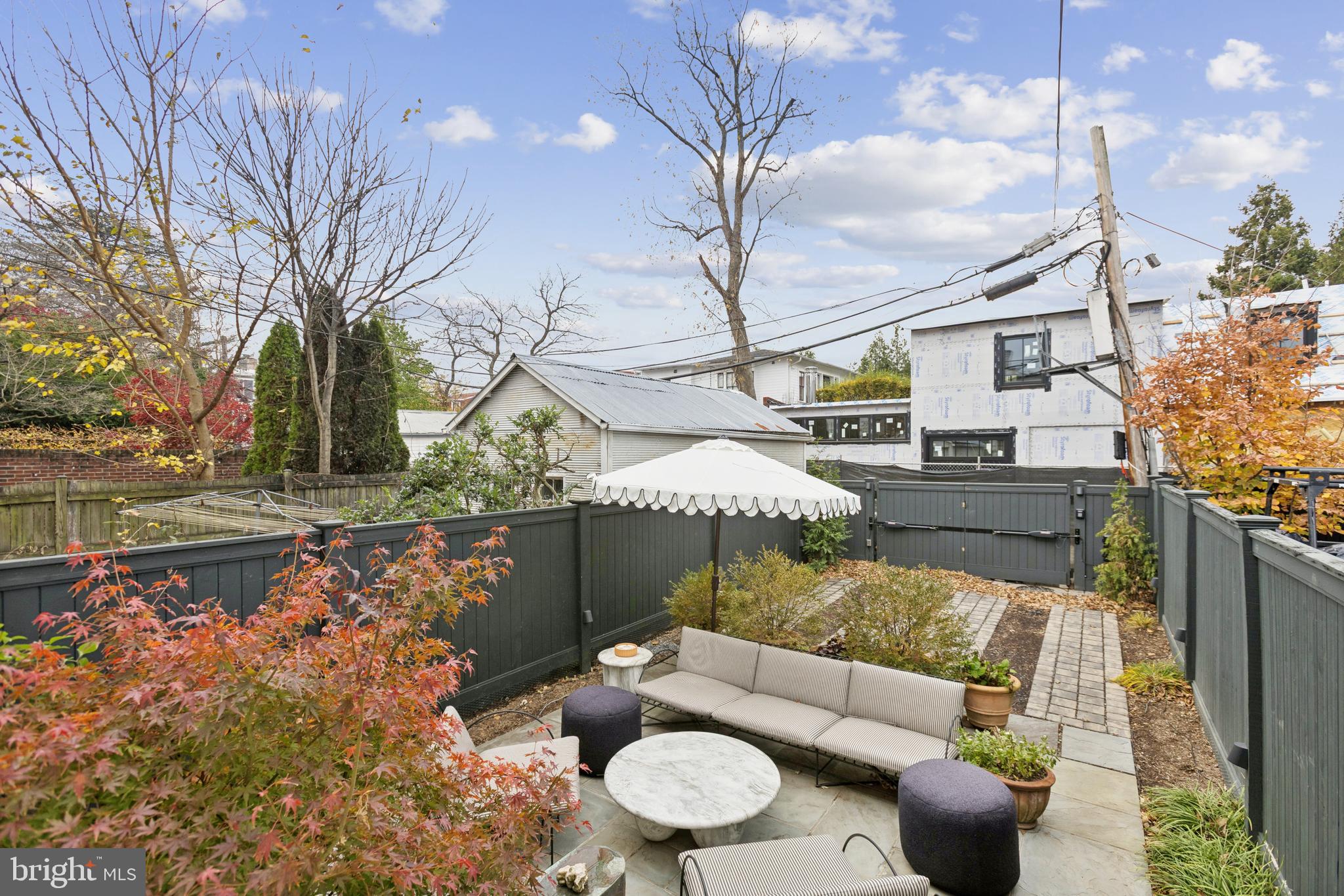 1724 34th Street Northwest Washington, DC 20007 - Photo 29 of 38 a view of a patio with couches table and chairs and potted plants