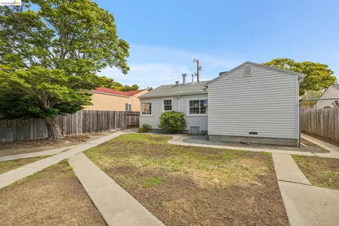 a backyard of a house