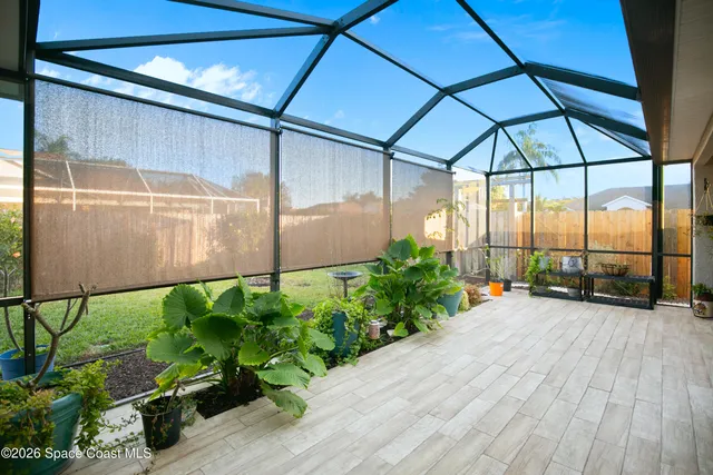 a house view with a seating space