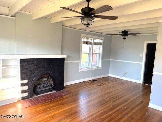 617 King Street Ridgely, TN 38080 - Photo 19 of 23 a view of empty room with wooden floor and fireplace